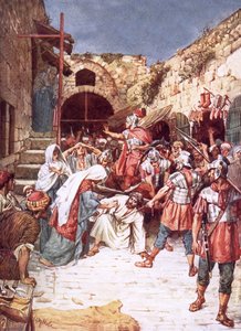 Jesus sinkt unter dem Gewicht seines Kreuzes von William Brassey Hole