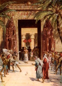 Moses und Aaron vor dem Pharao - Bibel