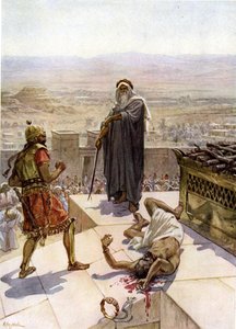 Samuel erschlägt Agag in Gilgal - Bibel