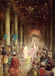 Die Königin von Saba besucht König Salomo - Bibel