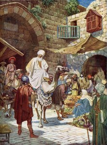 Die Weisen kommen in Bethlehem an - Bibel von William Brassey Hole