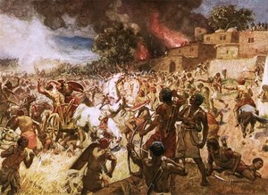 Der Tod von König Josia bei Megiddo von William Brassey Hole
