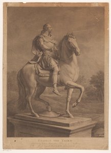 Ruiterportret von George III., König von England von William Bromley (I)