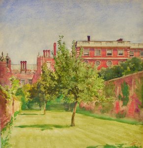 Hampton Court vom privaten Garten von William Bruce Ellis Ranken
