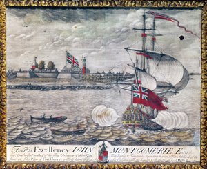 An Seine Exzellenz John Montgomerie Esq. (Ansicht von Fort George) von William Burgis