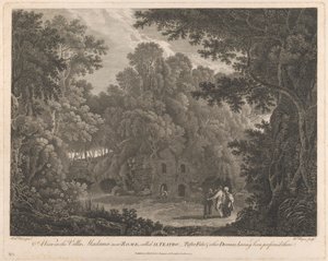 Ein Blick in die Villa Madama, nahe Rom, genannt II Teatro von William Byrne