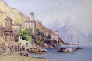 Gravedona, Comer See, 1895 von William Callow