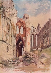 Innenansicht der Abtei von Whitby, ca. 1915 von William Callow