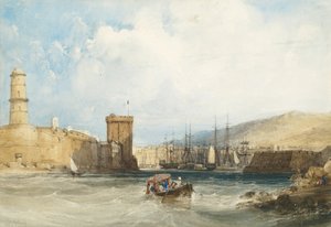 Der Eingang zum Hafen von Marseille von William Callow