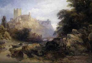 Die Stadt und das Schloss vom Fluss, ca. 1860 von William Callow