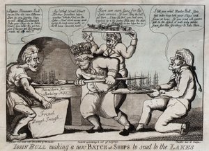 John Bull macht eine neue Charge Schiffe, um sie zu den Seen zu schicken