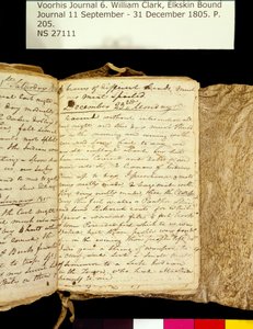 Clark Family Collection - Band 6. Elkskin Journal, Seite 205, 22.-23. Dezember 1805 von William Clark