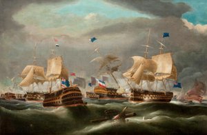 Schlacht von Camperdown von William Clarkson (manner of) Stanfield