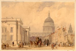 Das Postamt, St Martins le Grand, London, mit St Paul