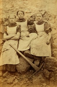Arbeiter aus den Tredegar Eisenwerken, Wales