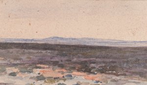 Landschaft: Tal mit Berg in der Ferne