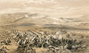 Angriff der schweren Kavalleriebrigade, 25. Oktober 1854 von William Crimea Simpson