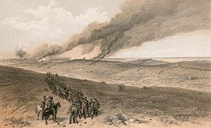 Redan und vorgeschobene Gräben des britischen rechten Angriffs von William Crimea Simpson