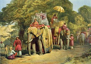 Der Staatshowdah des Generalgouverneurs, 1863 von William Crimea Simpson