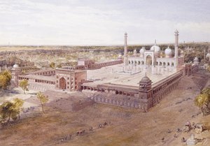 Die Jami Masjid, Delhi von William Crimea Simpson