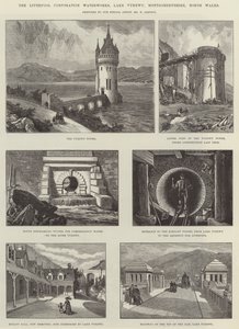 Die Wasserwerke der Liverpool Corporation, Lake Vyrnwy, Montgomeryshire, Nordwales von William Crimea Simpson