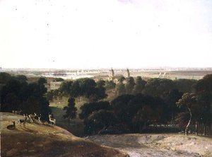 Ein Blick auf London vom Greenwich Park