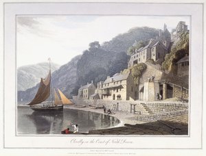 Clovelly, an der Küste von Nord-Devon