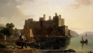 Conway Castle, 1789-1837 von William Daniell