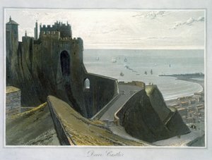 Dover Castle, Kent, 1823 von William Daniell