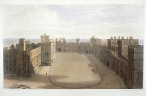 Blick auf den Innenhof in Windsor, ca. 1825-1830