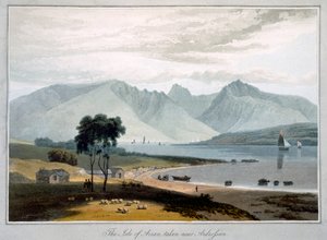 Die Insel Arran in der Nähe von Ardrossan, Schottland, 1817 von William Daniell