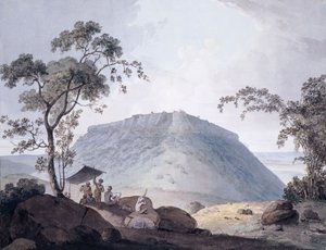 Die Südostansicht von Bijaigarh, Uttar Pradesh, ca. 1790