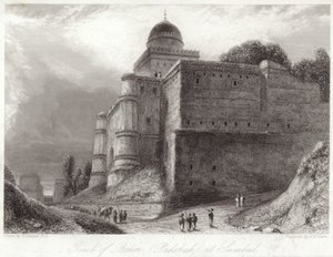 Grab von Baber in Sumbul Babur von William Daniell