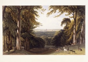 Schloss Windsor vom Hirschpark aus, ca. 1827-1829