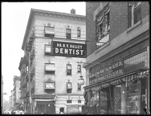 Schild für Dr. H.Y. Halley, 1456 St. Nicholas Avenue, New York City, 2. August 1916