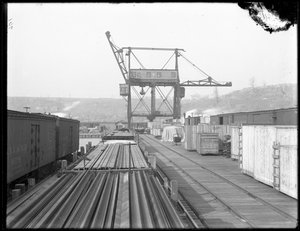 Reisender Direktlader bei der West Shore Rail Road, Weehawken, New Jersey, 1912