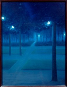 Nacht im Parc Royal de Bruxelles