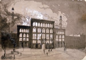 Feuer im Alhambra-Theater, Leicester Square, London, 1882-1883
