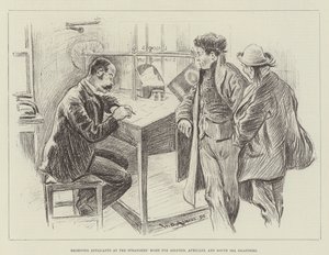Empfang von Bewerbern im Fremdenheim für Asiaten, Afrikaner und Südseeinsulaner von William Douglas Almond