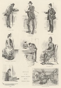 Skizzen im General Register Office, Somerset House von William Douglas Almond