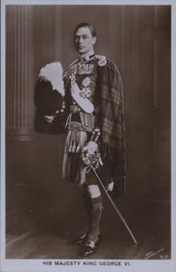 Seine Majestät König George VI (s/w Foto) von William Drummond Young