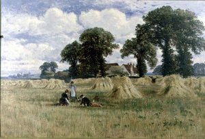 Erntezeit, Dorney, in der Nähe von Windsor von William E. Harris