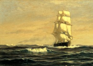 Segelschiff vor der Küste von Maine von William E. Norton
