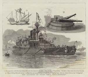 Der Unfall an Bord der HMS Collingwood von William Edward Atkins