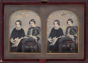 Porträt von zwei Jungen, 1850er von William Edward Kilburn