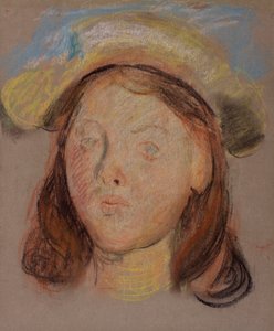 Kopf eines Mädchens von William Edward Stott
