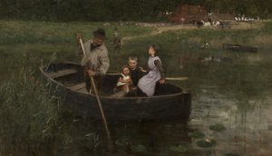 Die Fähre, 1887 von William Edward Stott
