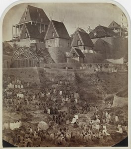 Ansicht von Antsahatsiroa, Madagaskar, 1862-65