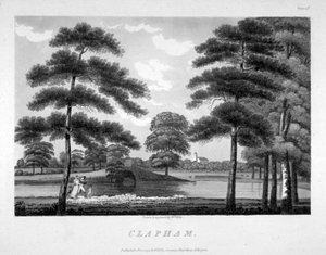 Ansicht von Clapham, London, 1792