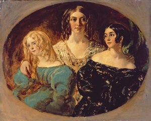 Die ehrenwerte Mrs. Caroline Norton und ihre Schwestern, ca. 1847 von William Etty
